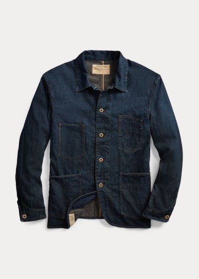 Men's Ralph Lauren Selvedge Engineer Denim Jacket | 095721IHS